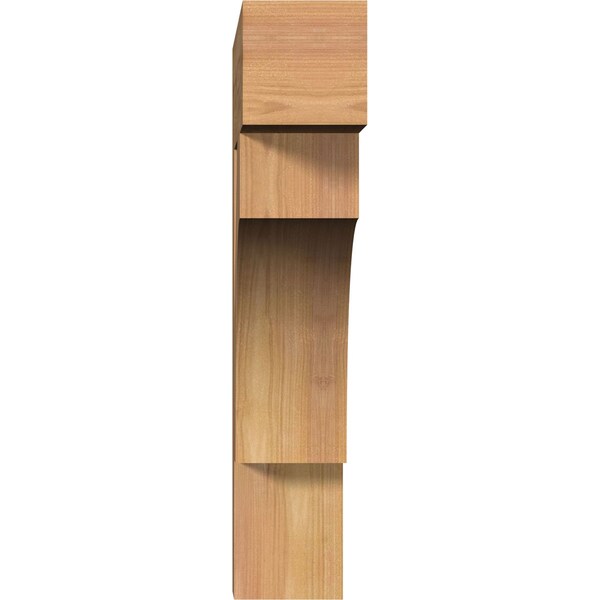 Westlake Block Smooth Bracket, Western Red Cedar, 3 1/2W X 18D X 18H